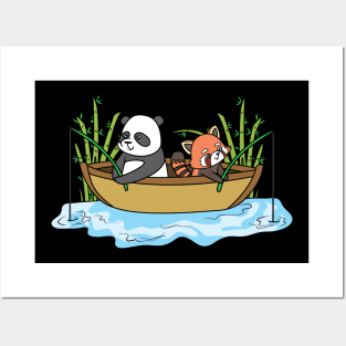 Panda friends Posters and Art